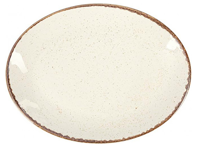 Тарілка овальна Porland Beige, 31см