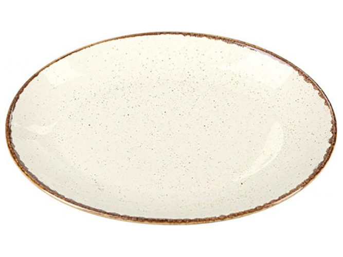Тарілка овальна Porland Beige, 36см
