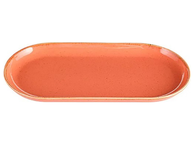 Тарілка овальна Porland Orange, 30см
