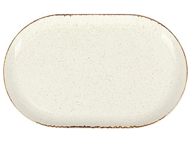 Тарілка овальна Porland Beige, 32см