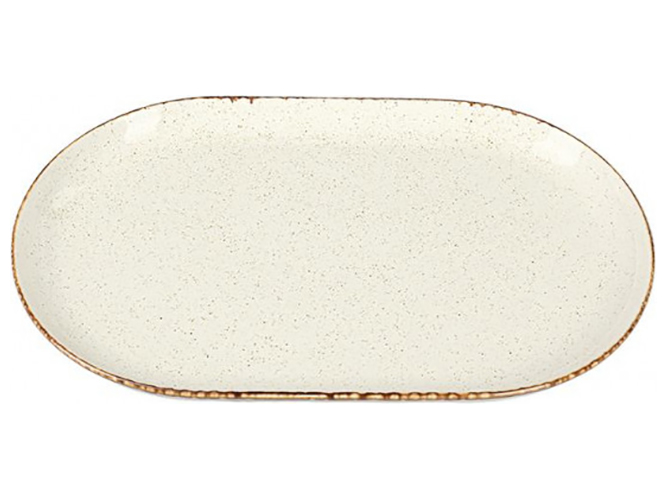 Тарілка овальна Porland Beige, 32см