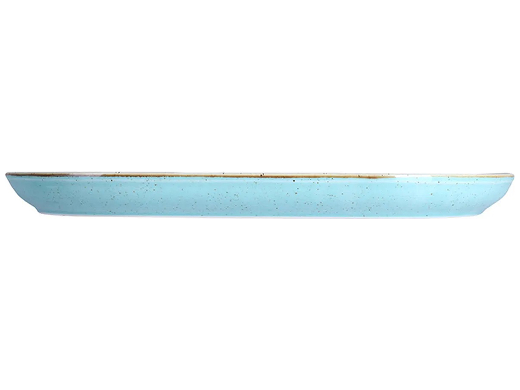 Тарілка овальна Porland Turquoise, 30см