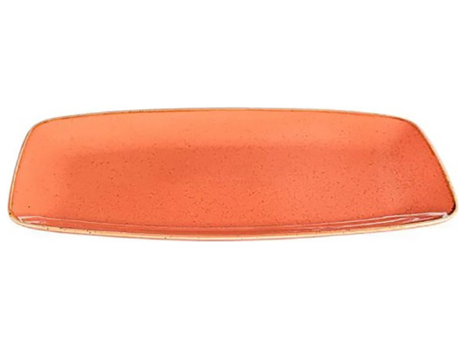 Тарілка прямокутна Porland Orange, 31х18см