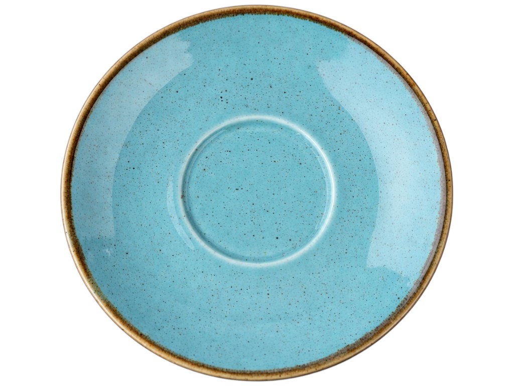 Блюдце Turquoise Porland, фарфор, 12х1,9см, цвет бирюзовый