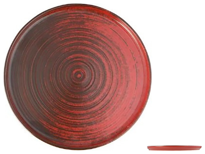 Тарілка обідня Porland Lykke Red, плоска, 24см