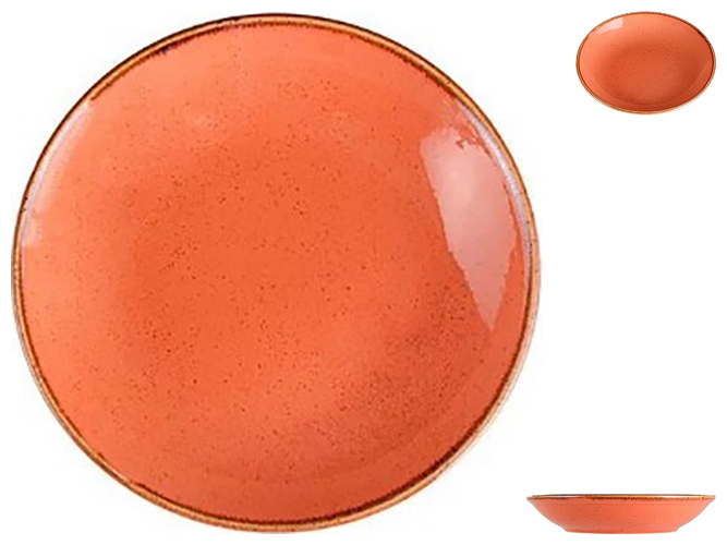 Тарілка глибока Porland Orange, 21см