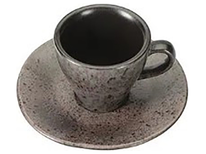 Набор для кофе Porland Ironstone, чашка 75мл, блюдце 12см (цена за набор 2 предмета)