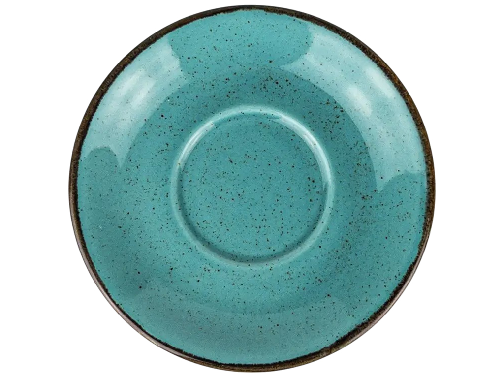 Набір для чаю Porland Turquoise, чашка 320мл, блюдце 15см