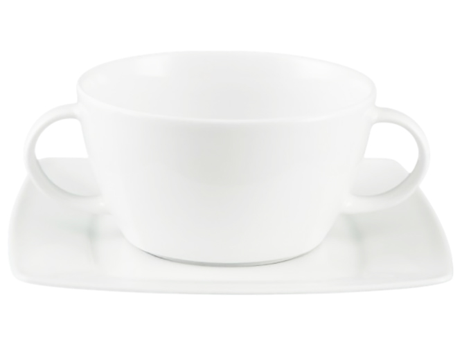 Бульонница с блюдцем Lubiana Victoria, 400мл, 17см