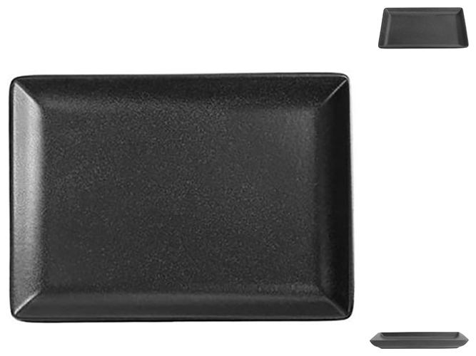 Блюдо для подачи Porland Black, 18х13см