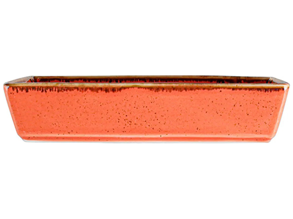 Салатник прямоугольный Porland Orange, 16см
