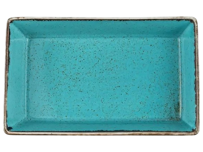 Салатник прямоугольный Porland Turquoise, 16,5×8,5см, цвет бирюзовый
