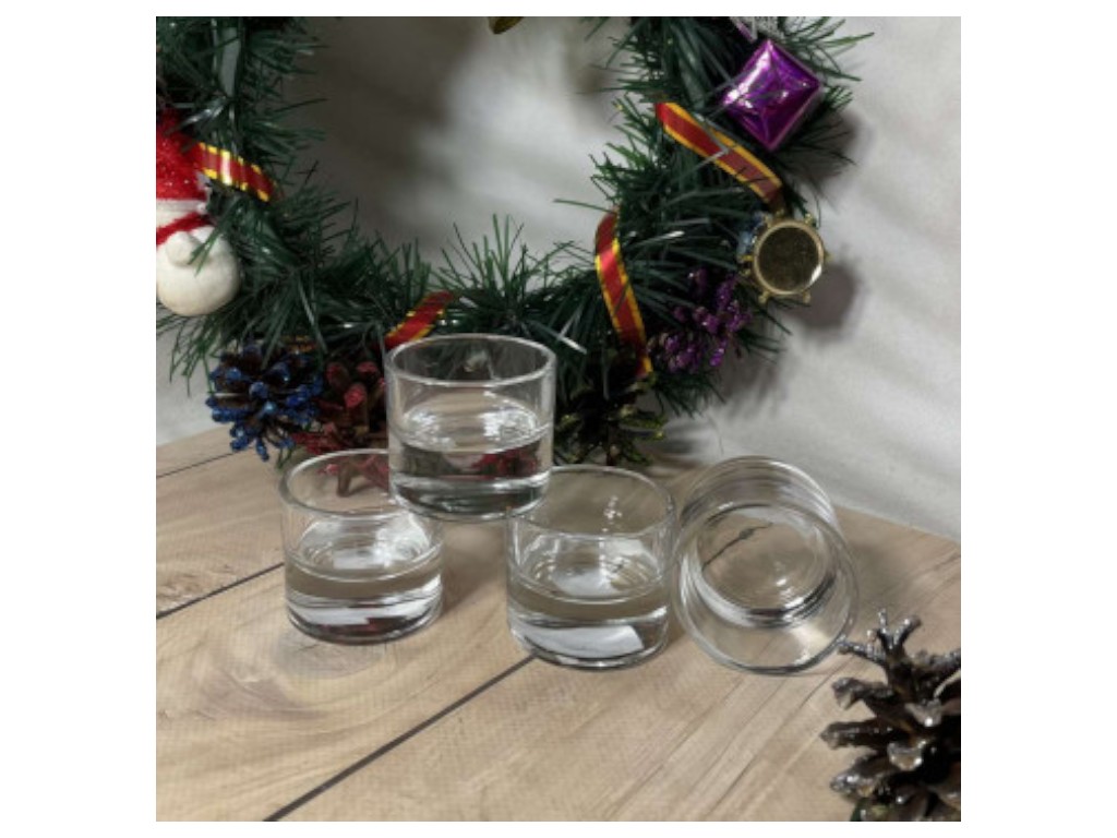 Подсвечник UniGlass, цвет прозрачный, 49 мм.