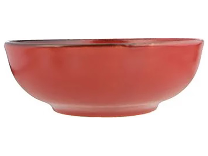 Соусник Porland Lykke Red, фарфор, 95мл, 10см, цвет красно-черный