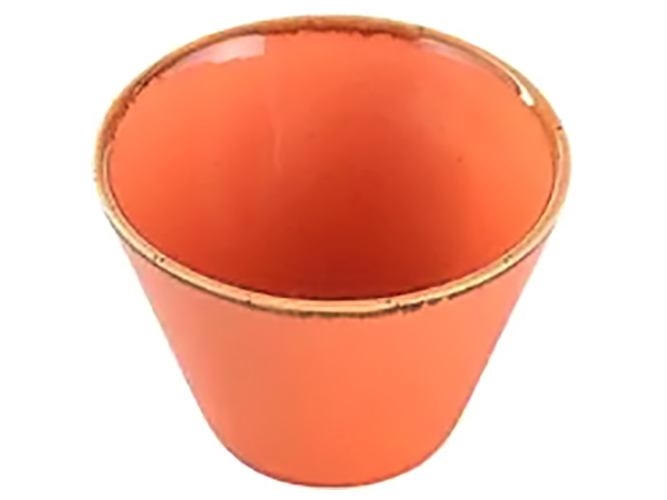 Соусник Porland, конический, фарфор, 200мл, 9см, цвет оранжевый