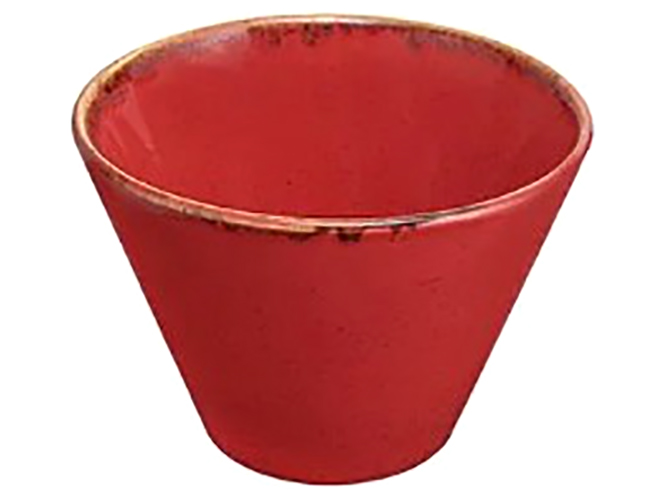 Соусник Porland Red, фарфор, 200мл, 9см, цвет красный