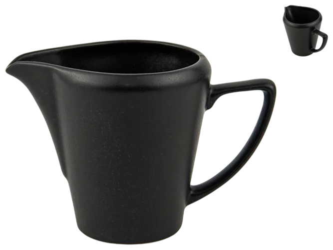Молочник с ручкой Porland Black, 150мл