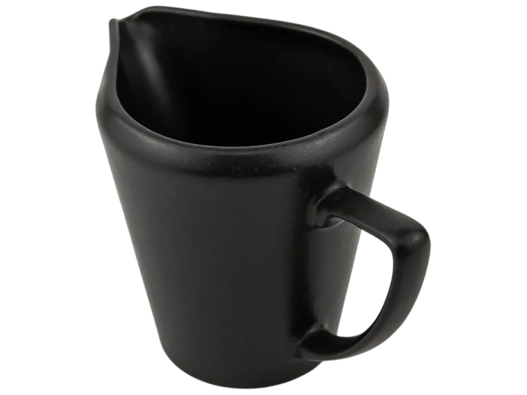 Молочник с ручкой Porland Black, 150мл