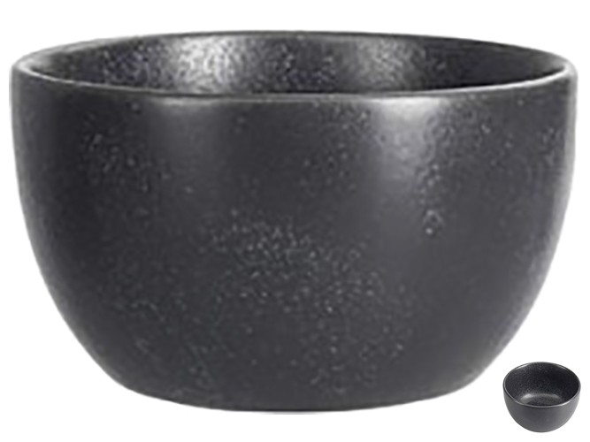 Соусник Porland Black, фарфор, 210мл, 10см, цвет черный