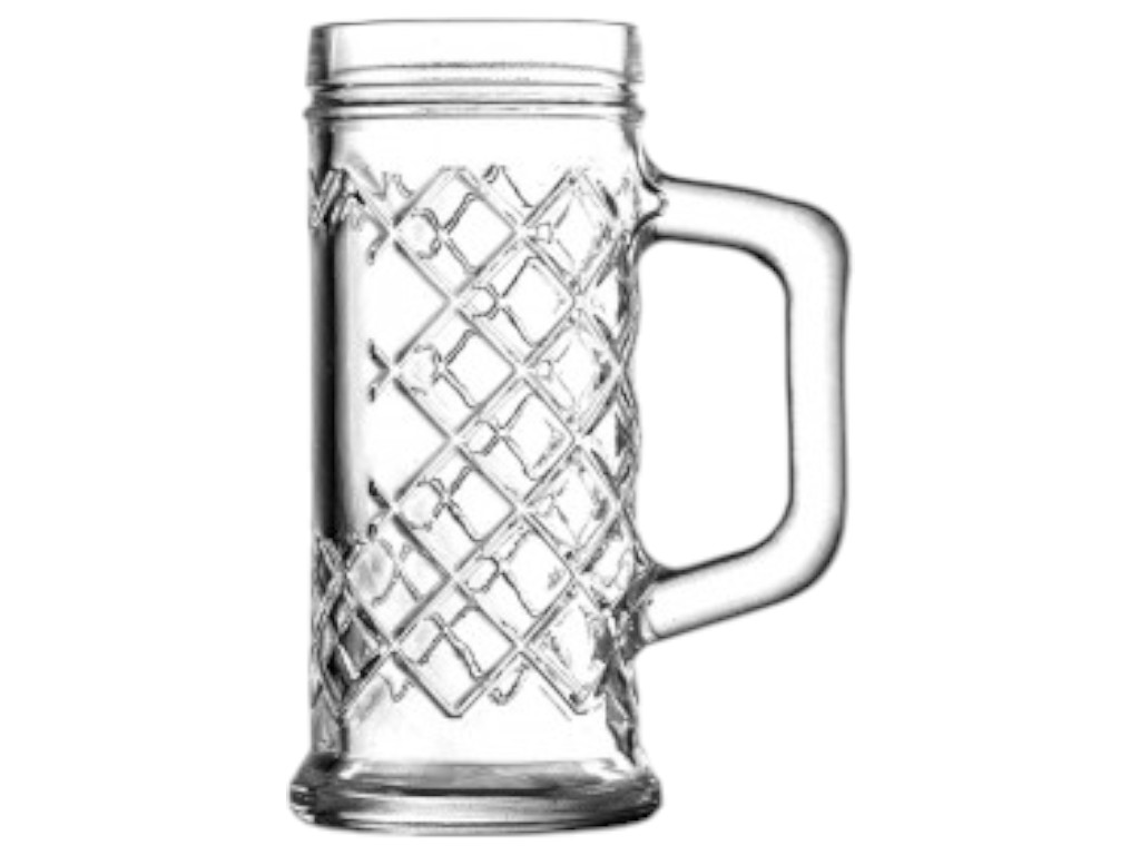 Бокал пивний UniGlass Rhombus Beer Tankard, колір прозорий, 300 мл.