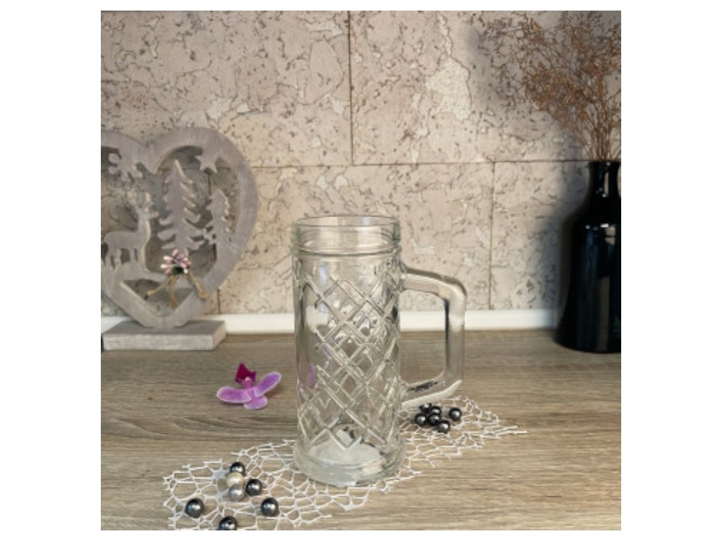 Бокал пивний UniGlass Rhombus Beer Tankard, колір прозорий, 300 мл.