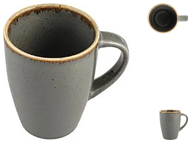 Чашка Porland Dark Grey, 260мл