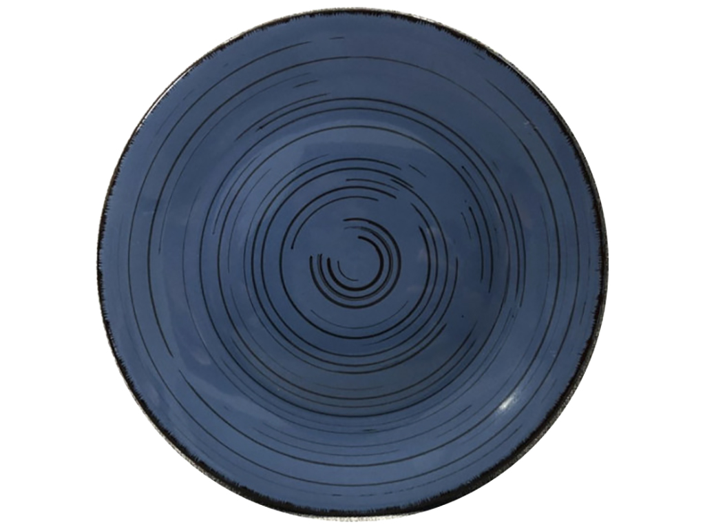 Тарелка, 26,5см, цвет глубокий синий