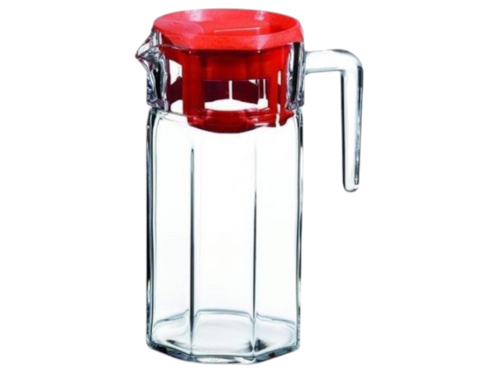 Кувшин с крышкой Pasabahce Jug Kosem, стекло, 1,5л, цвет красный