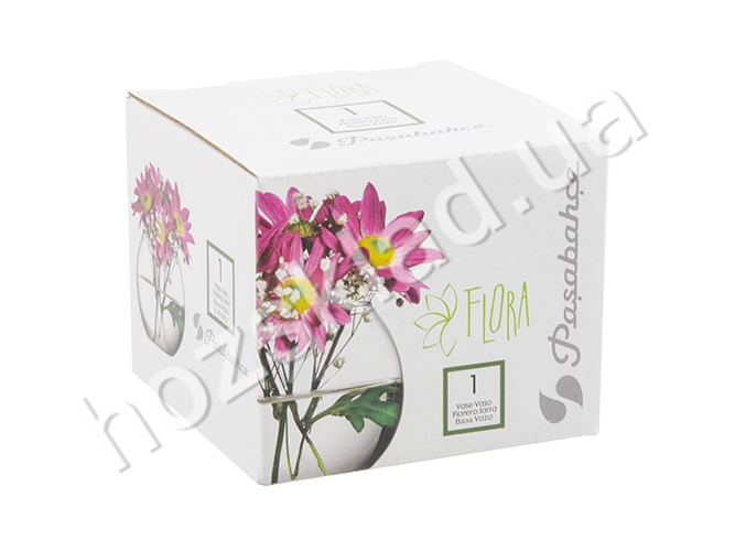 Ваза скляна Pasabahce Flora D12х10,5см