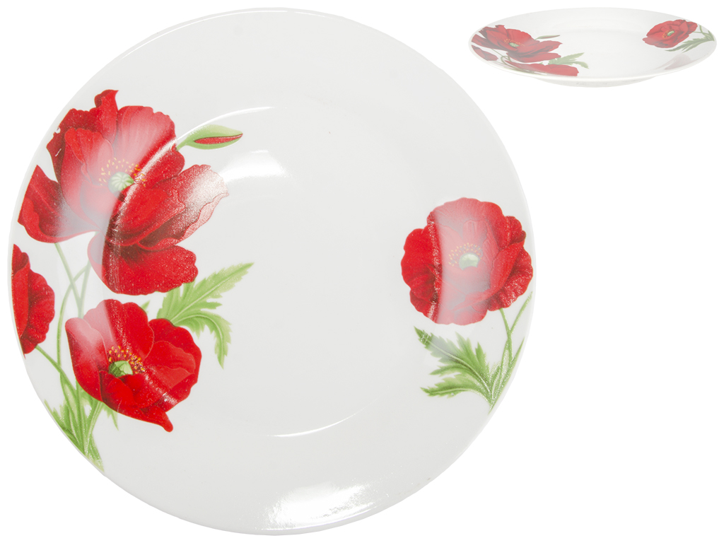 Тарілка обідня Helios Мак польовий 23см (4694)