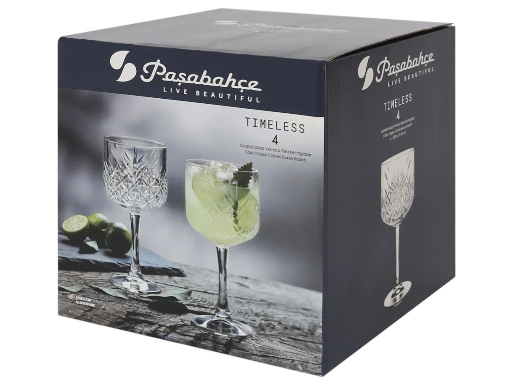Набор бокалов для коктейля Pasabahce Timeless, стекло, 490 мл, цвет прозрачный (цена за 4 шт)