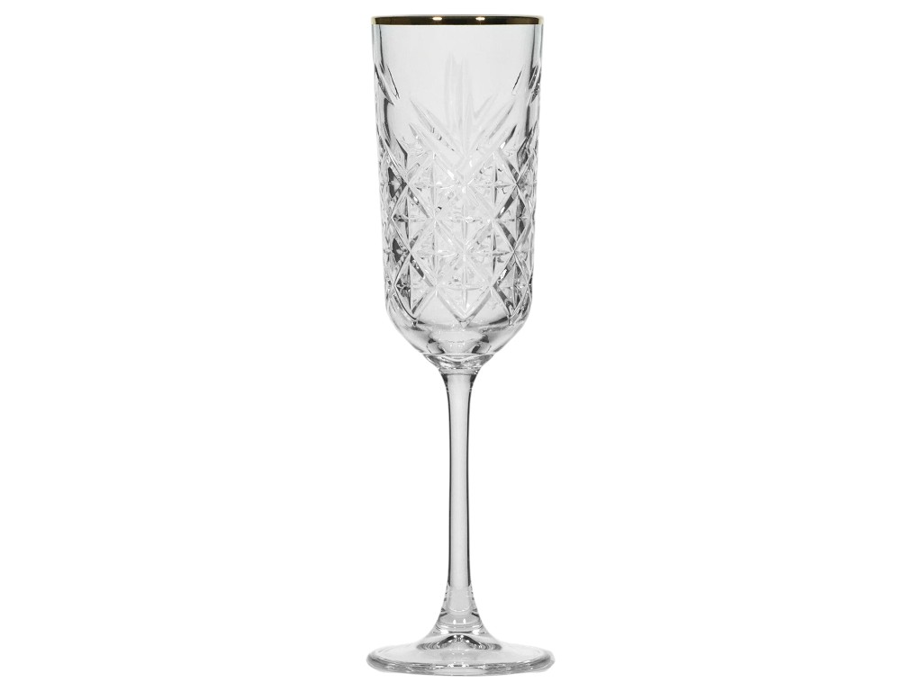 Набор бокалов Pasabahce Timeless Golden Touch, стекло, 175 мл, цвет прозрачный (цена за 4шт)