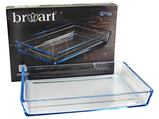 Блюдо прямоугольное Borart, 3,058л, 32x22x4,2см