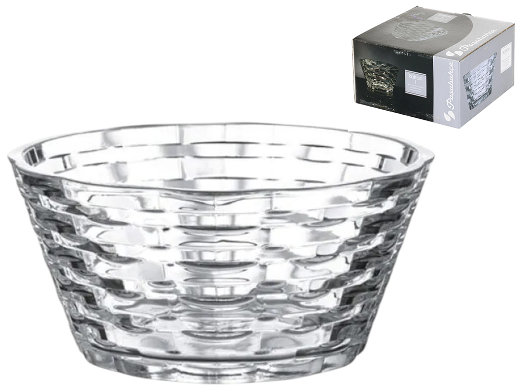 Салатник Pasabahce Rattan, скло, 220х110 мм, колір прозорий