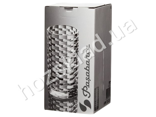 Ваза скляна 1шт Pasabahce Rattan 11,8х11,8х23,9см 1,5л