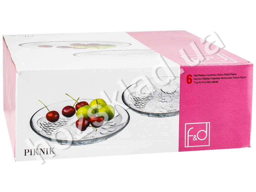 Тарелка десертная F&D Piknik D18,2х2см (цена за набор 6шт)