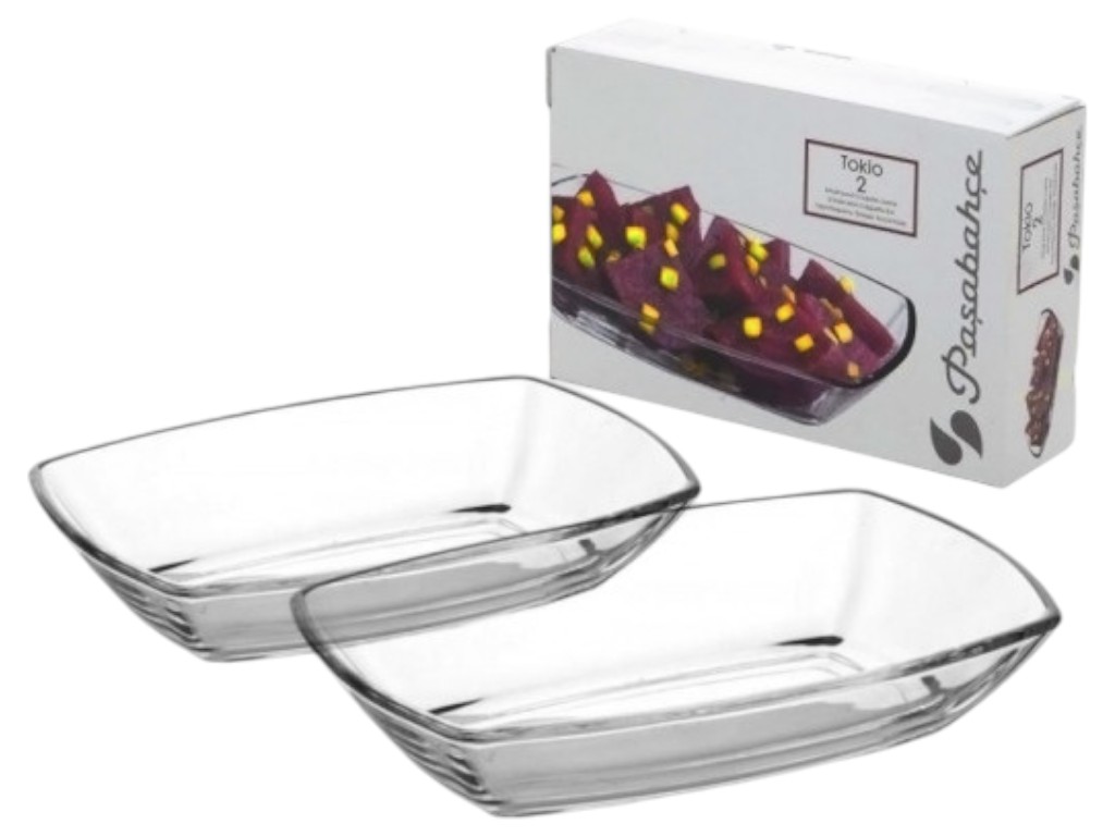Набір салатників Pasabahce Tokio, скло, 180х120х36 мм, колір прозорий (ціна за 2 шт)