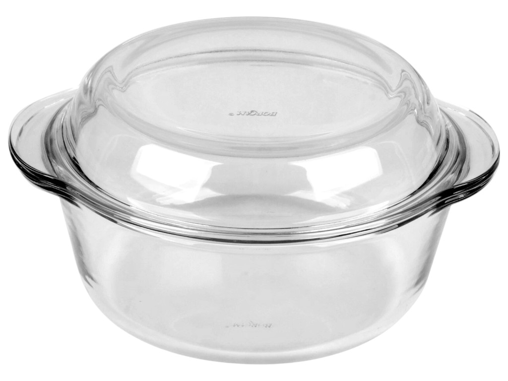 Кастрюля Pasabahce Borcam, стекло, круглая, с крышкой, цвет прозрачный, 22 х 19 х 10 см, 1.5 л