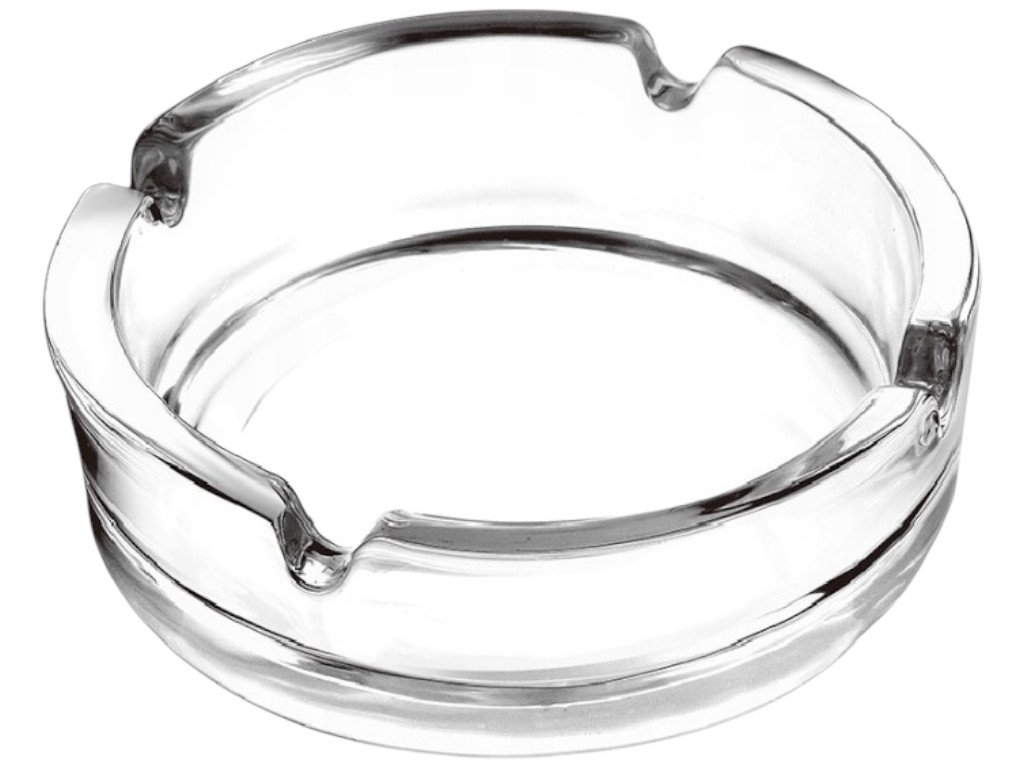 Попільничка кругла Selena, скло, 10,5см, колір прозорий