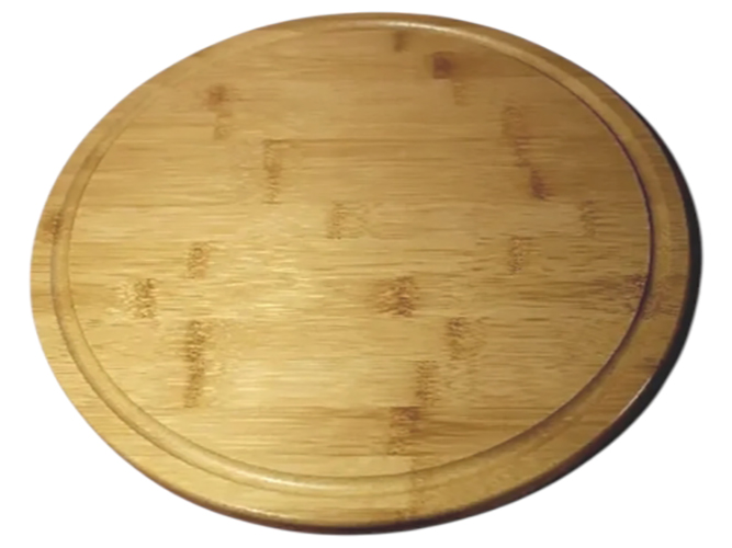 Подставка бамбук для продуктов, с крышкой, 30см