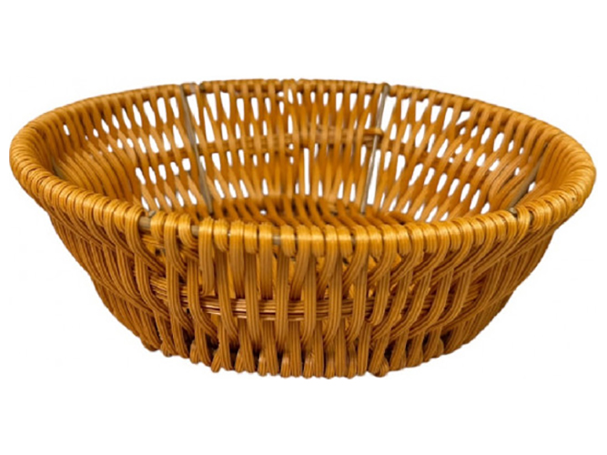 Корзина для хлеба и фруктов, 25х7см, светло коричневая