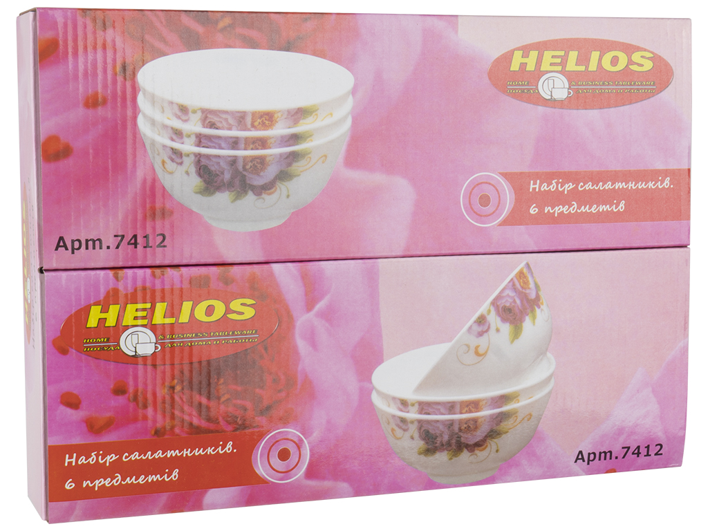 Набор салатников Helios Ориент 450мл (цена за набор 6шт)