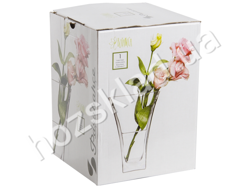 Ваза скляна 1шт Pasabahce Botanica для квітів 14х14х19,5см