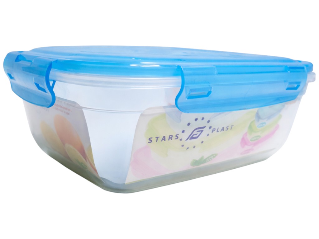 Контейнер харчовий Stars Plast, прямокутний, пластик, 800, 1400, 2300мл (ціна за набір 3шт)