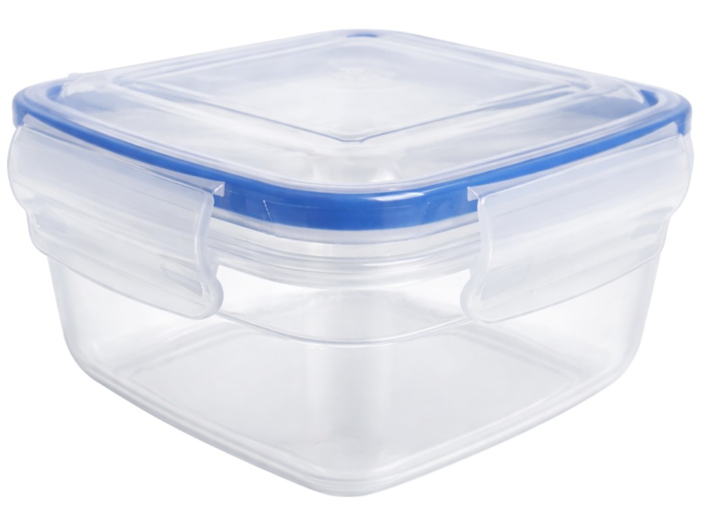 Контейнер харчовий Stars Plast, квадратний, пластик, 500, 900, 1500, 2400мл (ціна за набір 4шт)
