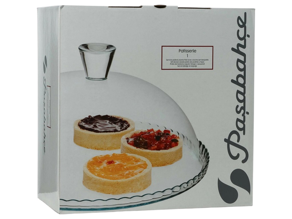 Тортовница с крышкой Pasabahce Patisserie, стекло, 32 см, цвет прозрачный