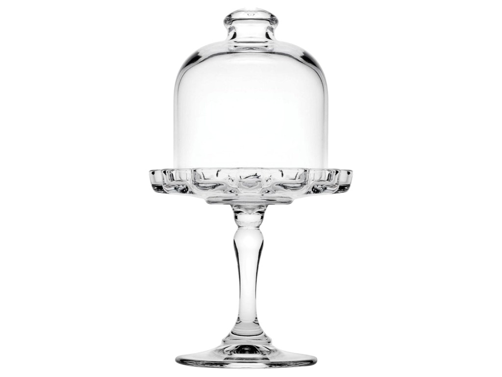 Блюдо на ножке с крышкой Pasabahce Midi Patisserie, стекло, 19 см, цвет прозрачный