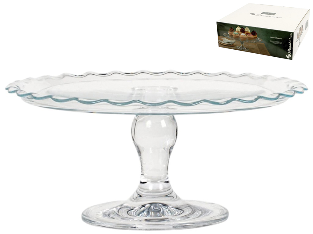 Блюдо-тортовница на ножке Pasabahce Patisserie, стекло, 37 см, цвет прозрачный