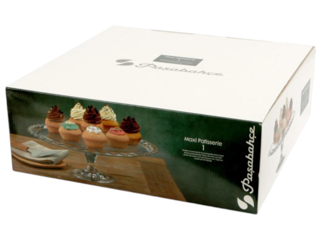 Блюдо-тортовница на ножке Pasabahce Patisserie, стекло, 37 см, цвет прозрачный