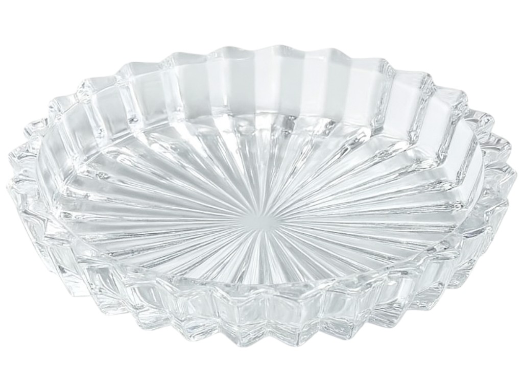 Попільничка кругла Grand Shine, скло, 13,9×2см, колір прозорий